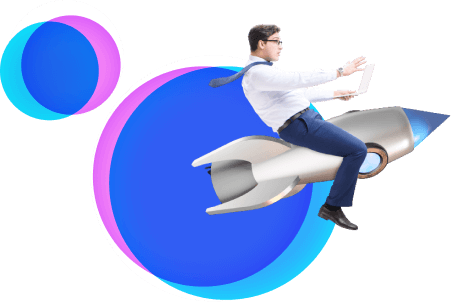 נציג שירות רוכב על טיל